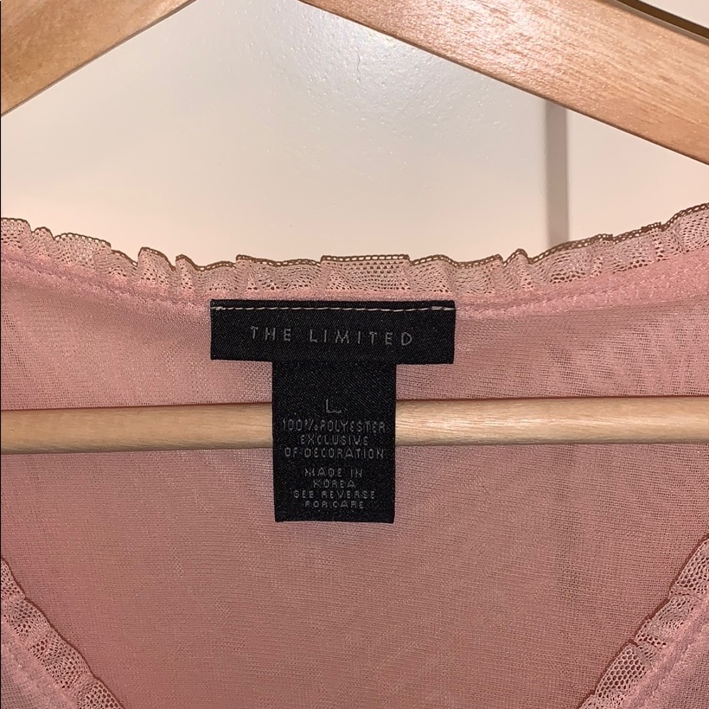 The Limited Pink Ruched Shell - Picture 2 of 2